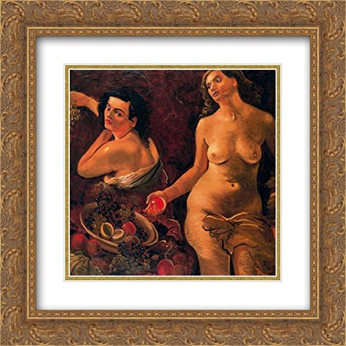 Andre Derain 2X Matted 20x20 Gold Ornate Framed Art Print 'Two Naked Women and Still Life'