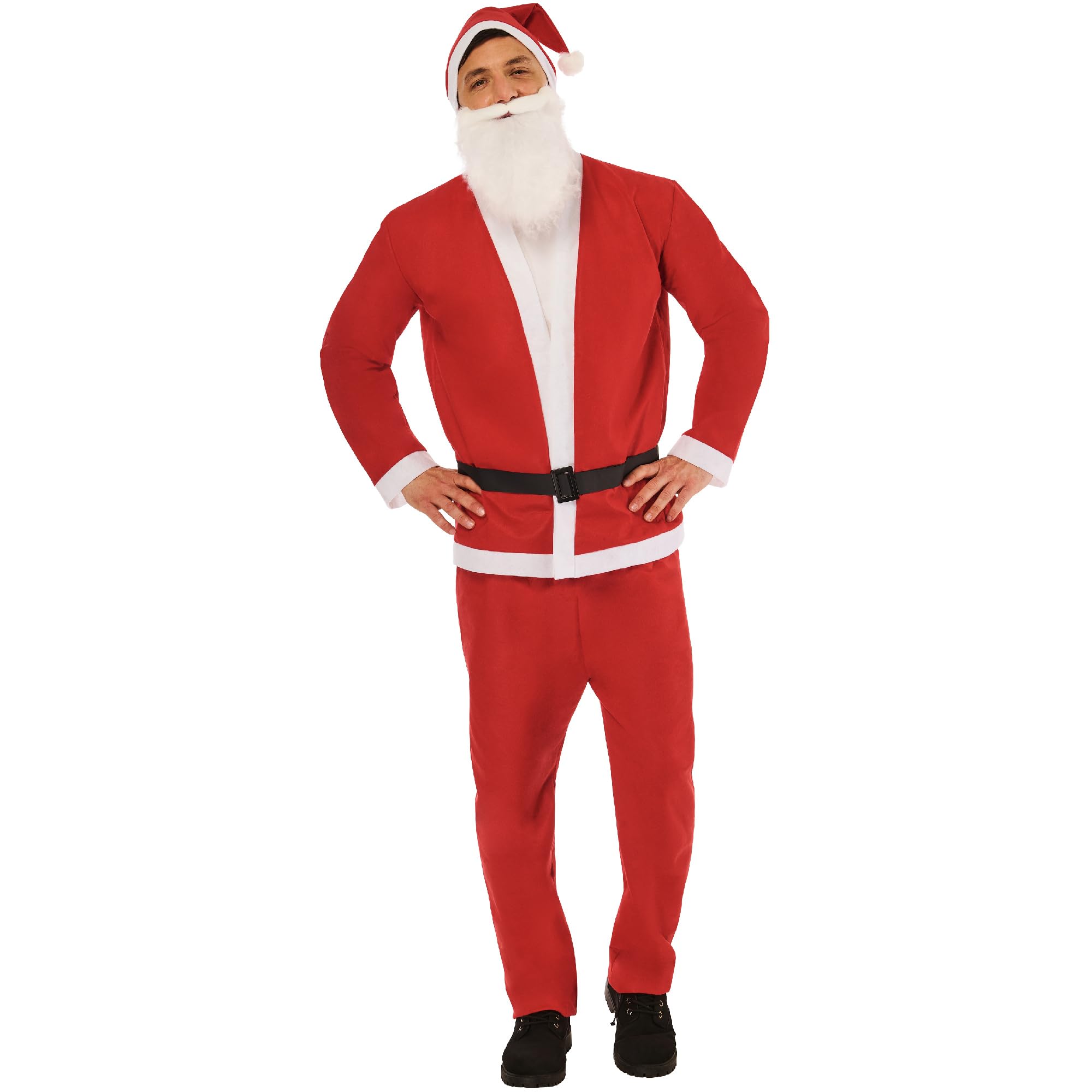 Rubies 1000920M000 Value Santa Adult Fancy Dress, Red, S-M Halloween