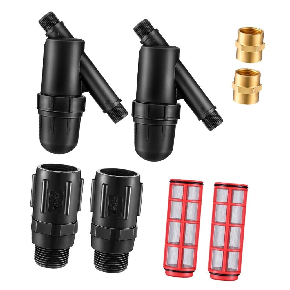 Riduttore Pressione 25 PSI per Utenti Domestici 2 Set con Filtro Y 3/4