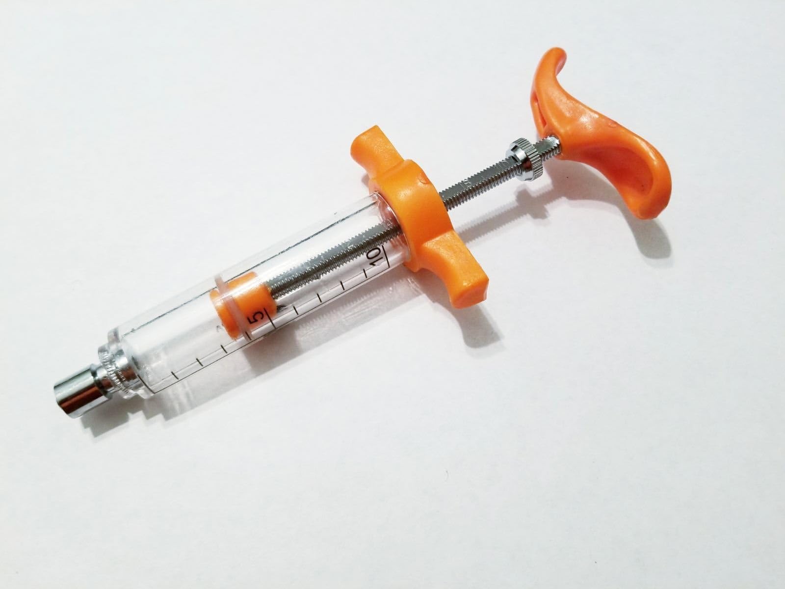 Dose Syringe 10mL Unbreakabl​e Plastic Barrel Luer Lock with Graduated Regulator Livestock Veterinary