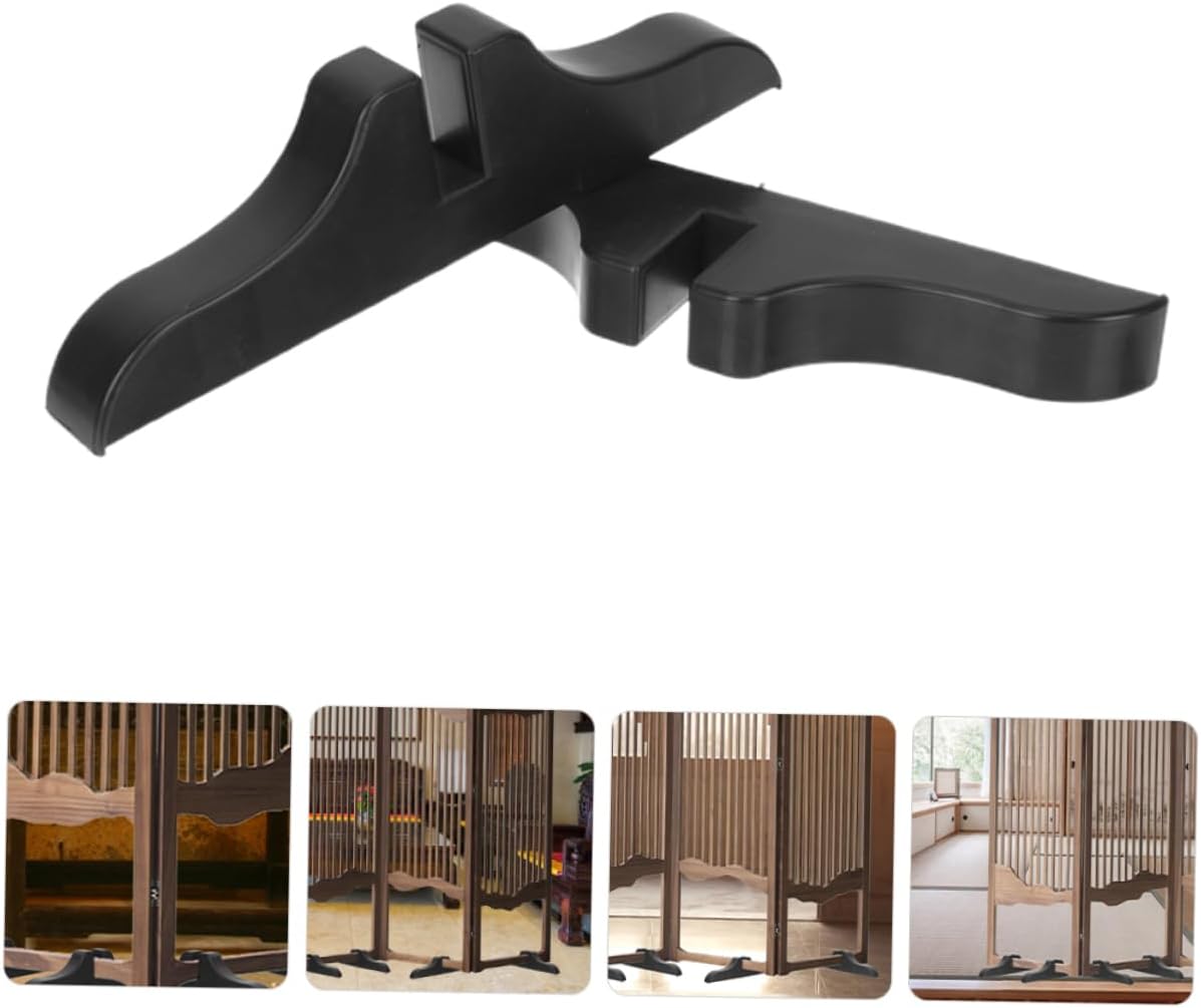 Cabilock 4pcs Folding Divider Stand Sturdy Divider Base Feet for Versatile Stabilizer Holders Black Color