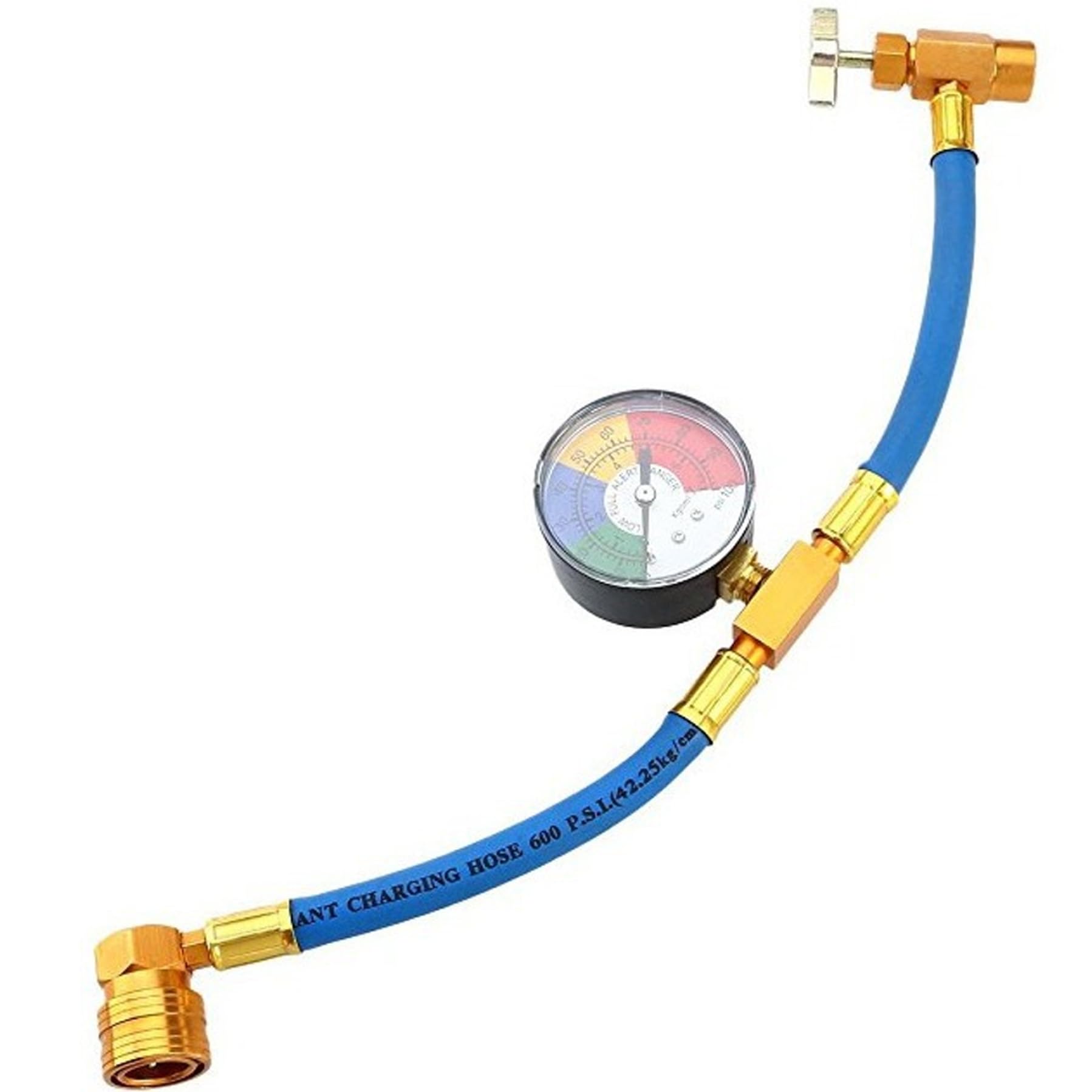 Pastoralist Assorted Color R134a Refrigerant Charging Hose With Gauge, Car Ac Refrigerant Hoses, Ac Recharge Hose Fits For Car Ac Air Conditioning Refrigerant,Hoses