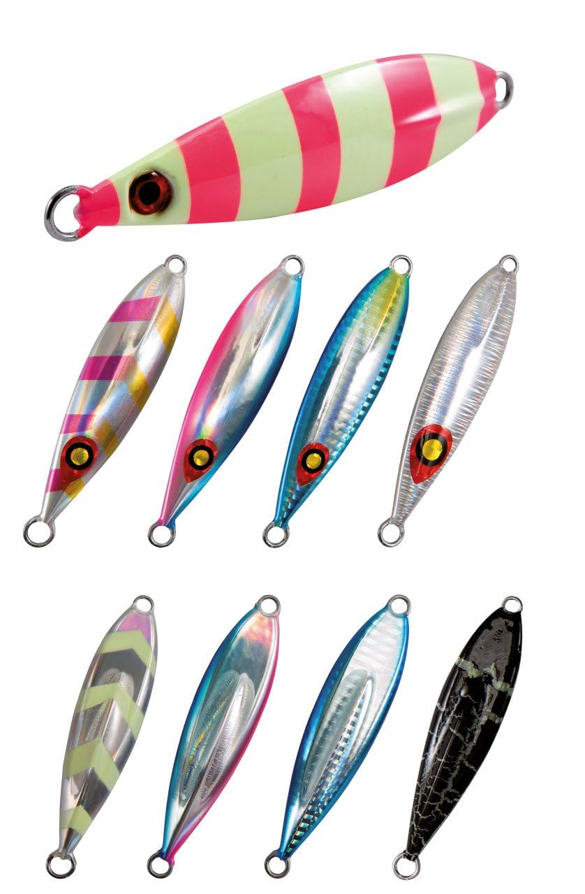 NOMURA Esche Artificiali da Spinning Izu Slow Pitch 100 g 10.3 cm Light Blue Red Eye Vertical Jigging
