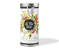 Vista 8 de Té verde albaricoque y melocotón de La Tea Dah, delicioso té de melocotón afrutado hecho con hojas de té verde de pólvora ligeramente cafeinadas