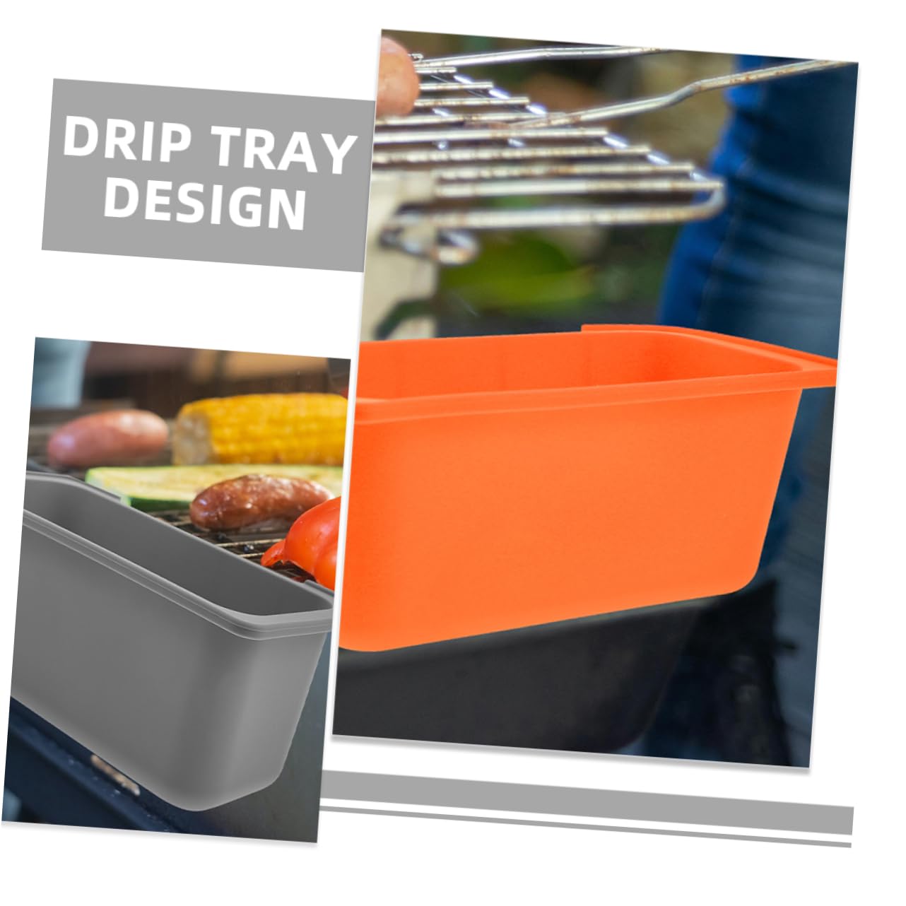 CIYODO Efficient Silicone Grease Catcher Liner for Oil Drip Pan Liner Camping BBQ Accessory