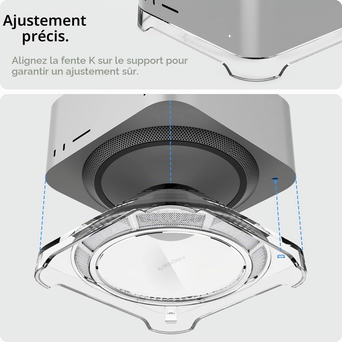 Spigen LD202 Support Filtrant pour Mac Studio M5–M1 Max/Ultra (2026–2022)