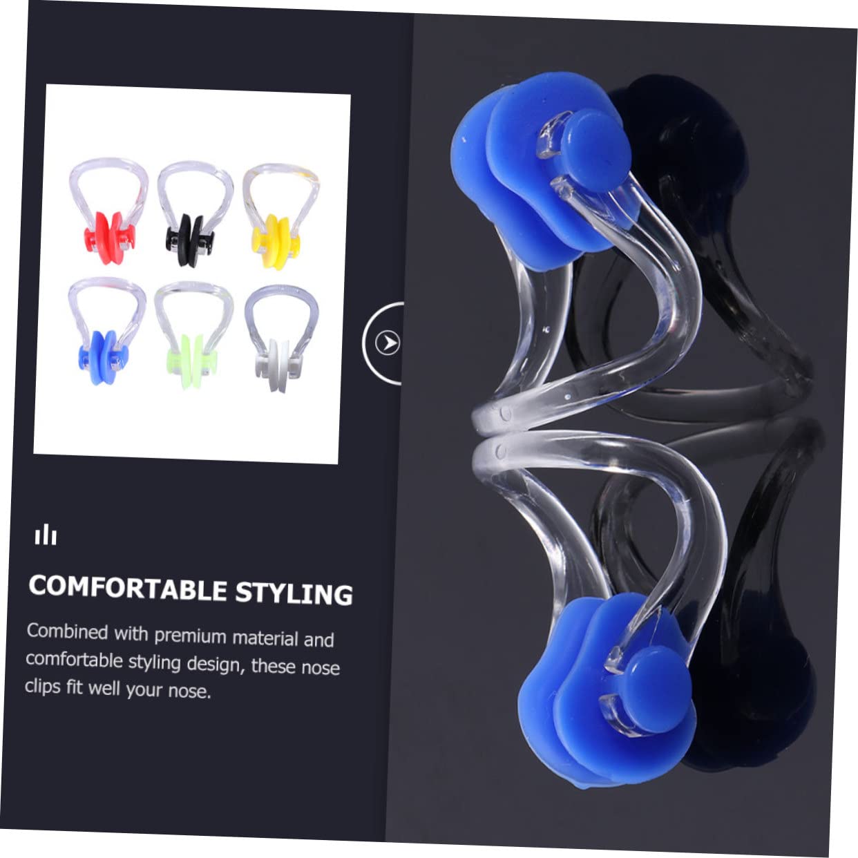 Sosoport 100 STK Schwimmender Silikon-Nasenclip Tauchzubehör unsichtbare Nasenstöpsel zum Schwimmen Schwimmzubehör Nasenschutz wasserdicht Nasenklammer Schutzclip w30