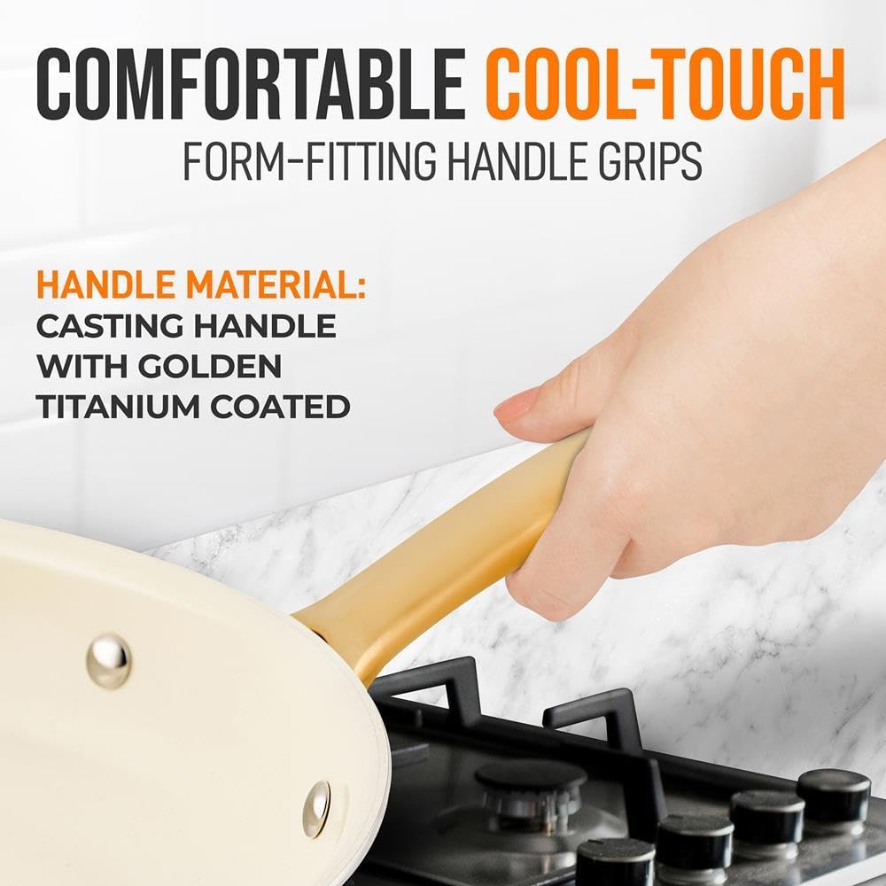 Comfortable Grip on a Non-Stick Skillet