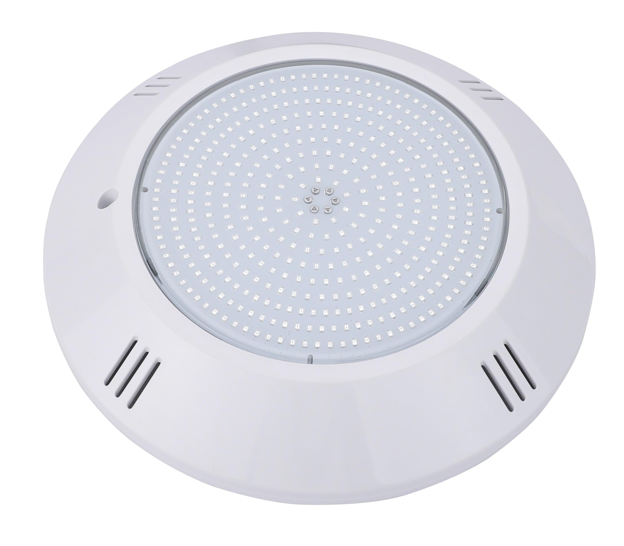 SWIMHOME Foco LED Piscina de Superficie 35W 12V AC, Relleno de Resina, Blanco Frío 6000K, Ø26 cm
