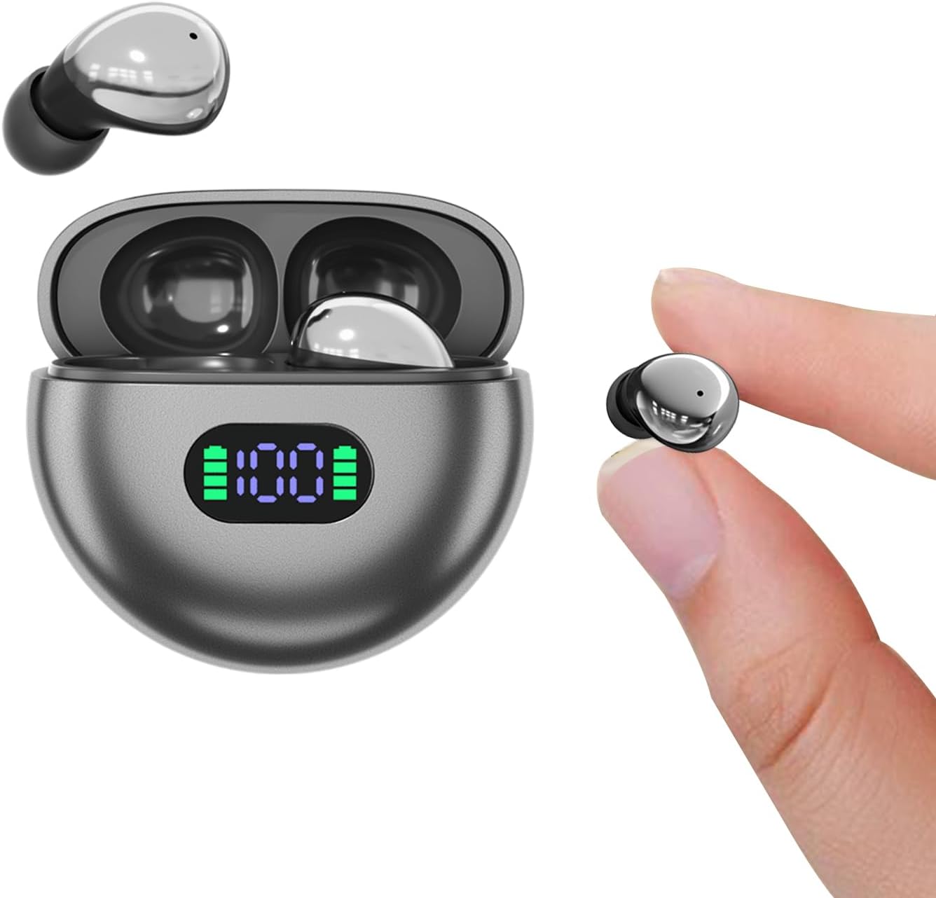 Wireless Invisible in Ear Earbuds Mini Headphones Discreet Hidden Bluetooth Earphones Ear Buds for Work Sleeping on Side Small Ears Canal Women Sleep Tiny Smallest Earbuds for Side Sleepers