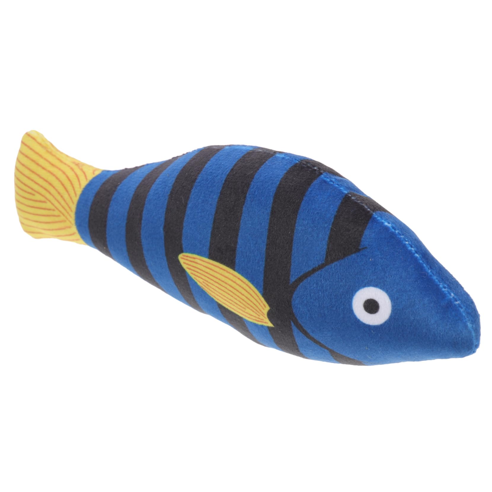 Happyyami Jouet pour Chat en Peluche Poisson Herbe à Chat Naturel, Réduit la Solitude, pour Chatons en Intérieur, Jouet de Dentition Solide et Interactif