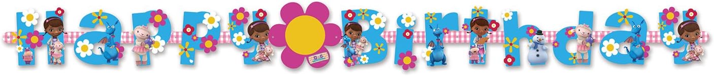 Disney Junior Amscan Doc McStuffins Age Letter Banner Party Accessory