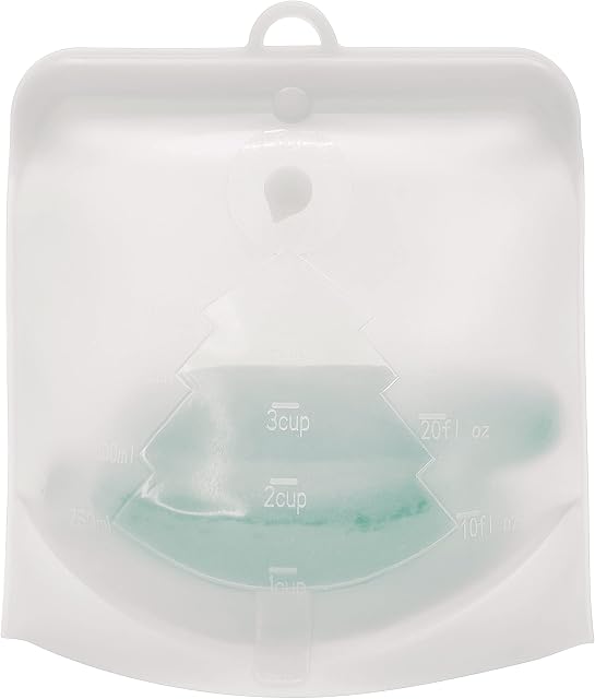 Zelten Silicone Reusable Storage Bag, (1000ml, Transparent) Lunch, Travel, Makeup, Gym Bag, Freezer, Oven, Microwave, Dishwasher Safe, Leakproof, Plastic Free