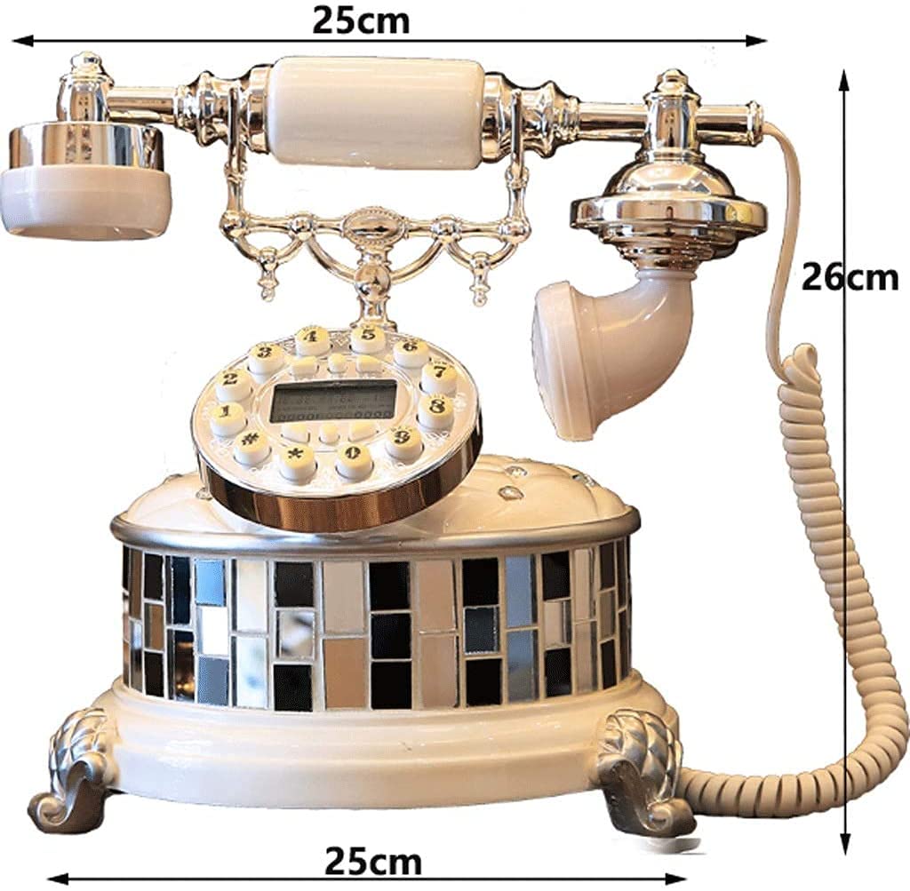 REMYS Teléfonos Decorativos Antiguos Teléfonos caseros Teléfono Antiguo teléfono Fijo Usado para Oficina Familia de la Familia Decoración de la Sala