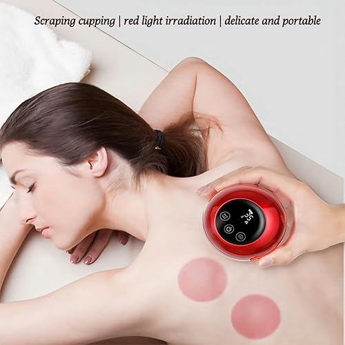 Miniatura 2 de Masajeador eléctrico de terapia de aspiración al vacío, masajeador de succión dinámica de mano de 5 velocidades, ventosas, terapia magnética