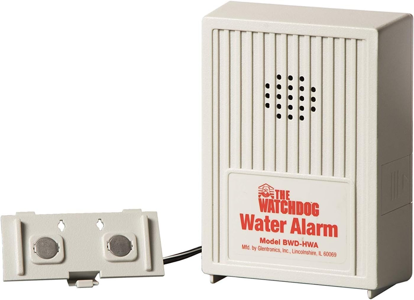 Battery Operated Water Alarm - Loud 110db - 6 Foot Cable - High Sensitivity Leak Detection
