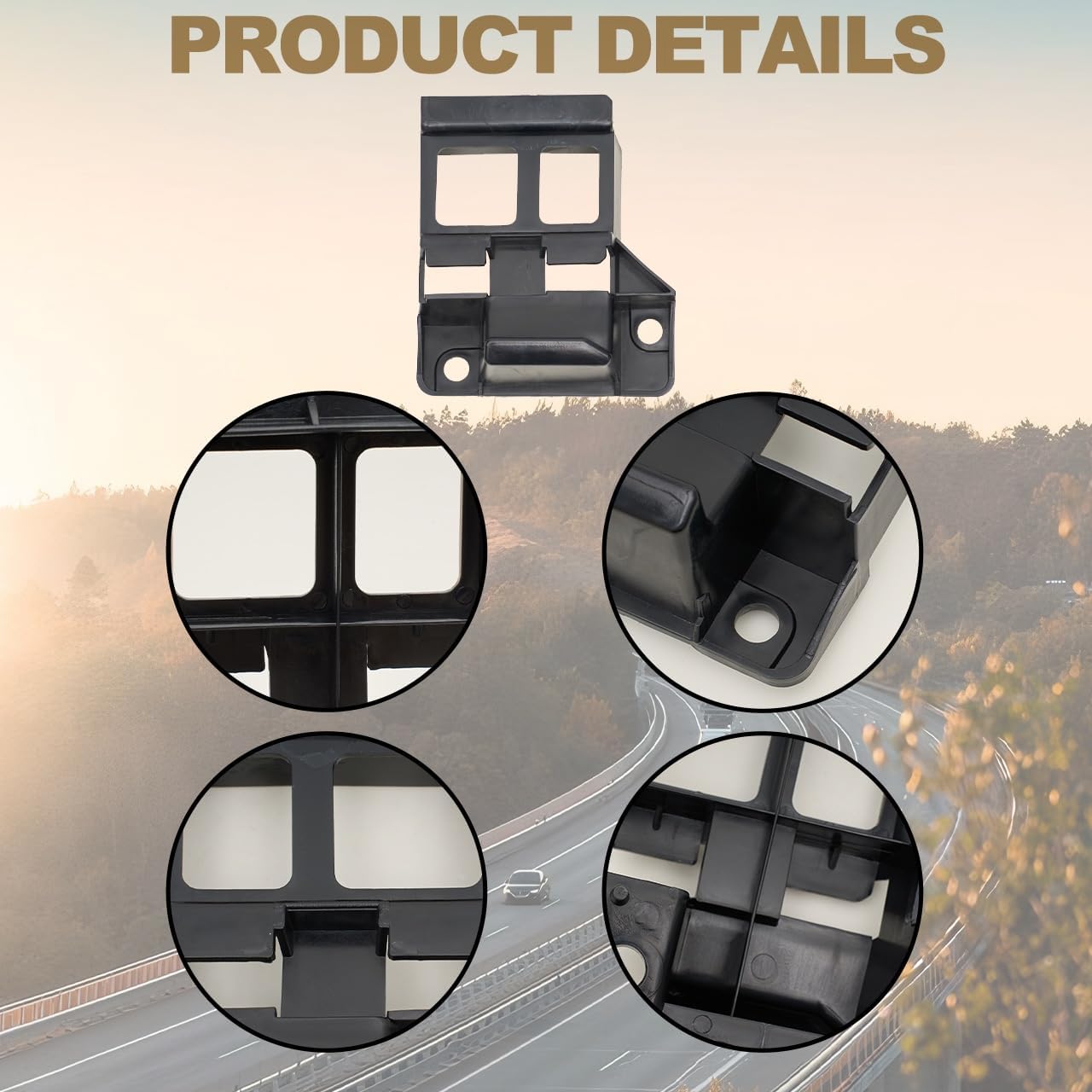 MP&PV Auto Parts Front Bumper Support Mount Bumper Bracket Holder Mounting Left & Right Compatible with Mercedes Sprinter W906 2006 Onwards OE 9068850163,9068850263 (Left&Right)