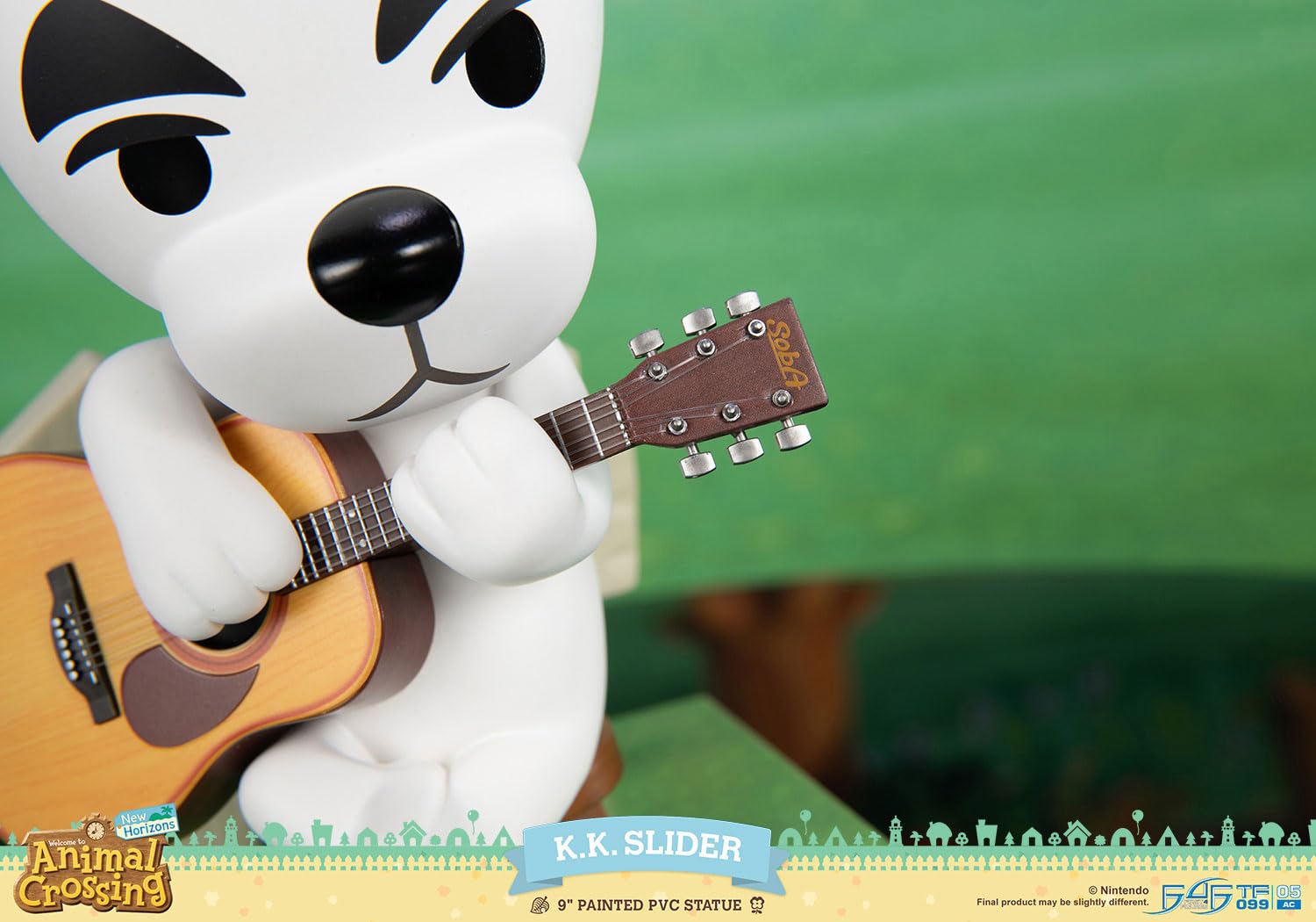 First 4 Figures - Animal Crossing: Nuovi Orizzonti – Statua K.K. Slider - Statua in PVC dipinta - 22 cm