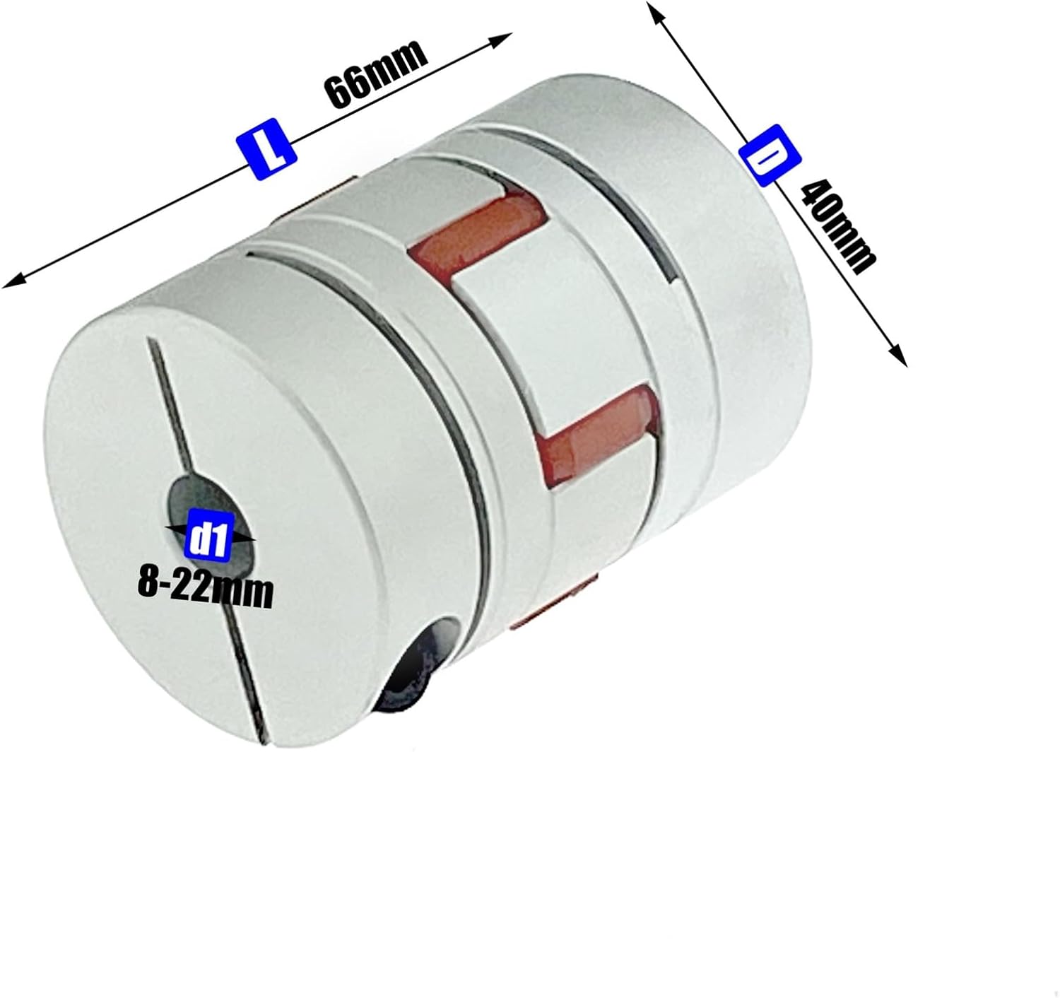 OSNEEOIY LM series1PC Flexible Plum clamp Coupler D45L66 Shaft Size CNC Jaw Shaft Coupling 10/12/14/16/18/20/22/24/25mm D45 L66 Couples Cheerfully (Size : Other)