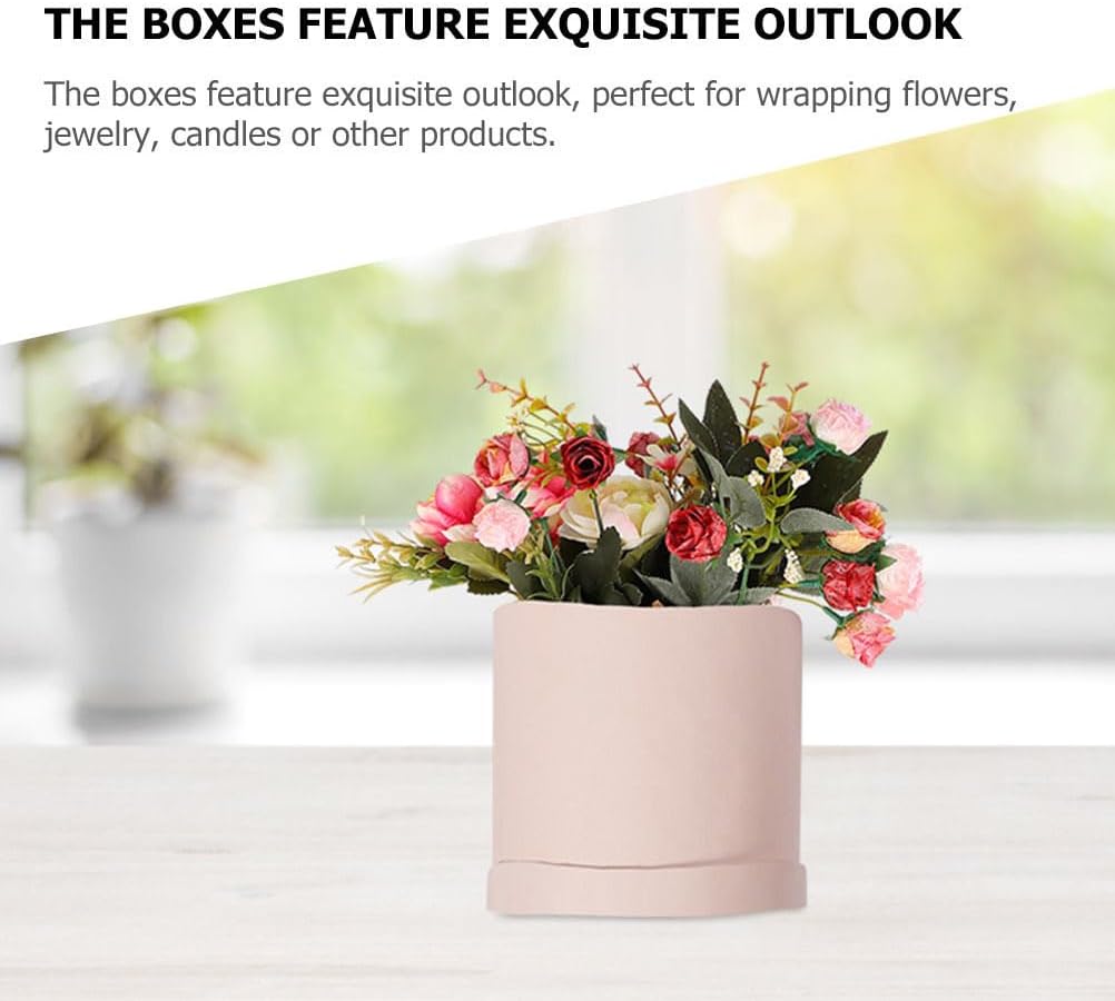 2pcs Box portable bouquet box Storage Box Box bouquet supplies mini bridal shower favors for guests with cover carton cardboard hug bucket Flower Bouquet Supplies Rose