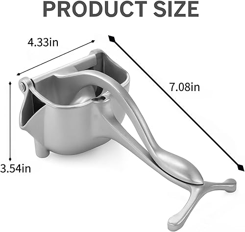 Miniatura 6 de Exprimidor manual - Exprimidor de cítricos de aleación de aluminio resistente y exprimidor de naranjas - Exprimidor de jugo de frutas de metal de