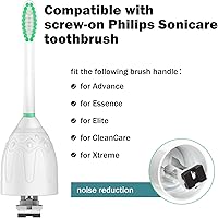 Vista 2 de Cabezales de cepillo de dientes de repuesto para Philips Sonicare E-Series/Essence/Xtreme/Elite y otros modelos de cepillos de dientes eléctricos