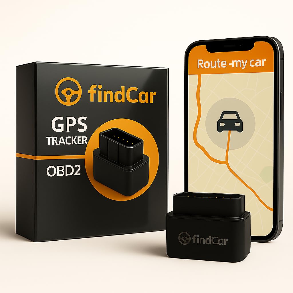 findcar GPS CAR TRACKING Localizador GPS para Coche OBD (GPS OBD). Sin Instalación. Localización en Tiempo Real. Alarmas: Exceso Velocidad, Antirobo y Geovalla