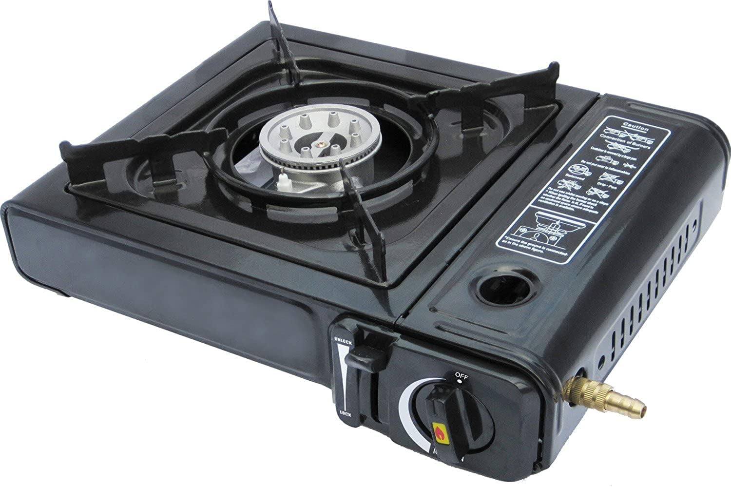 Easy CampCamptrek MS-2500 Automatic Ignition Portable Gas Stove, Blue, One Size