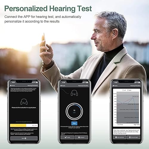 Clarigen Hearing Aids For Seniors With Personalized Test/Setup In Smart App, Rechargeable Hearing Amplifier With Charging Case (350 Hr), Discreet Hearing Aids With Intelligent Distortion Control And Volume Adjustment #TOP2