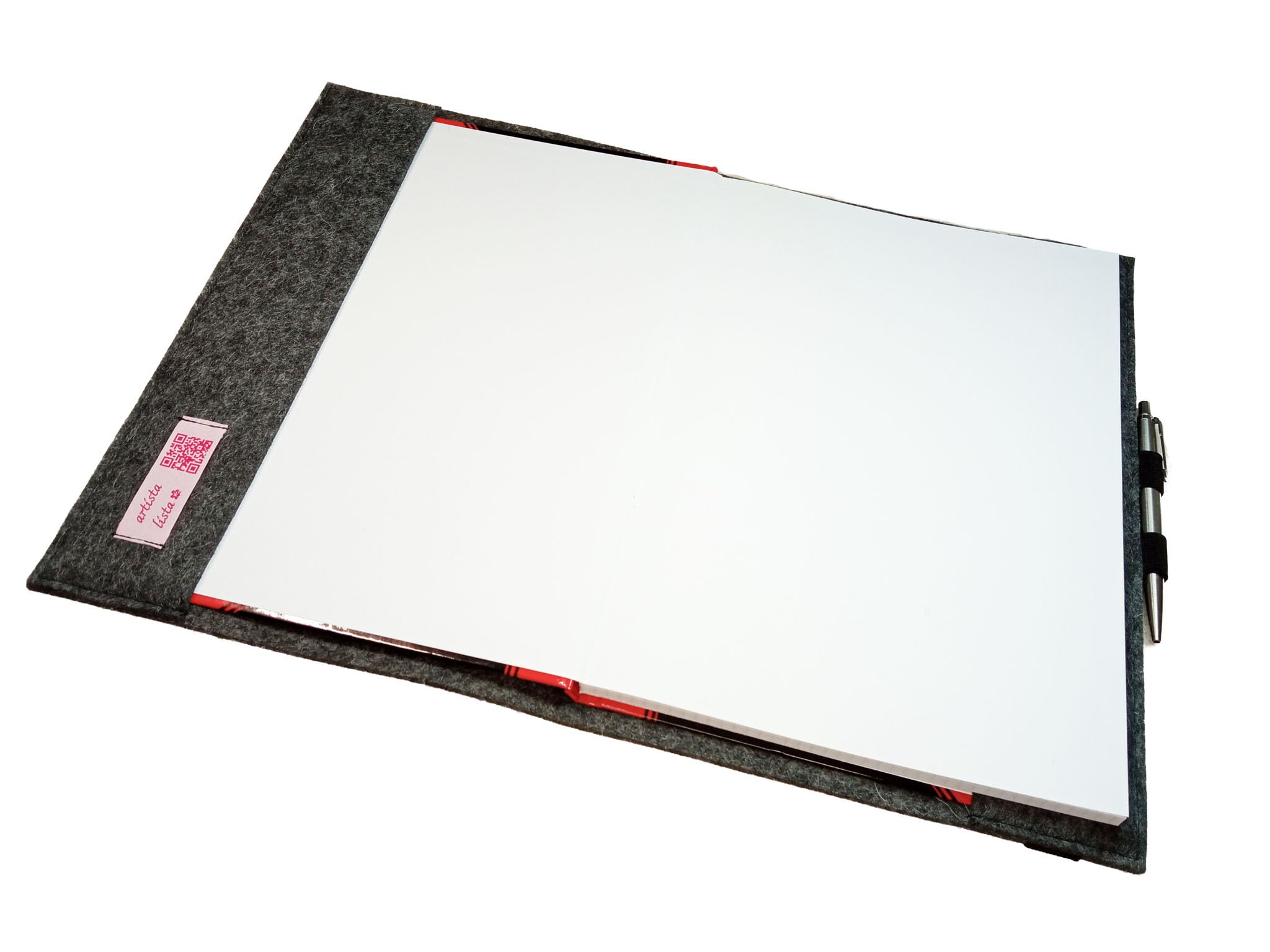 Kalenderhülle A4 Filz für Lehrerkalender Hardcover Buch Wollfilz mit Vorderfach für Buchkalender bis max. H 32cm x B 23 cm x T 3 cm herstellbar
