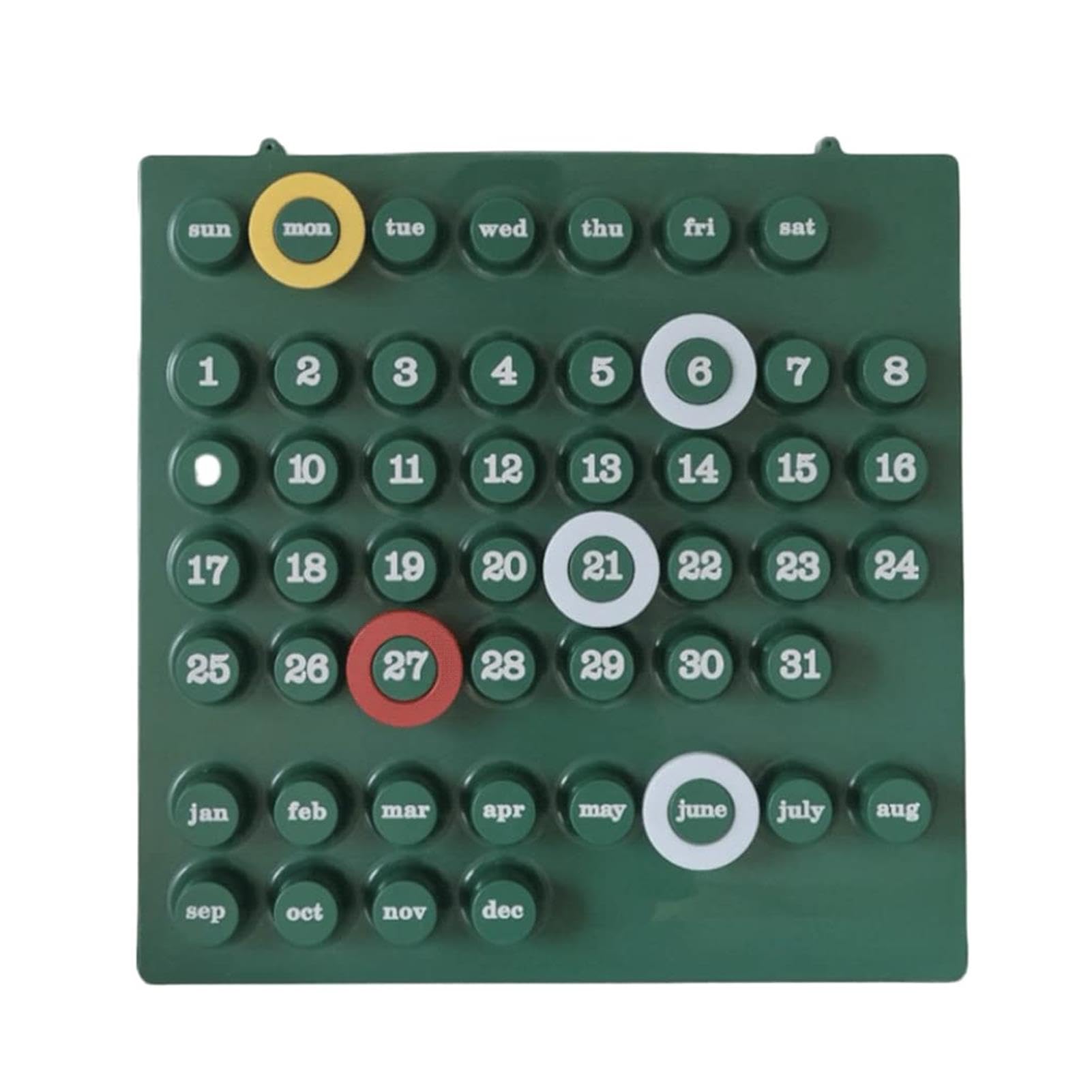Ewiger Kalender Einfacher Tischkalender Tischkalender & Zubehör Wanddekoration 48x49x5,8 cm (18,9x19,3x2,3 Zoll)