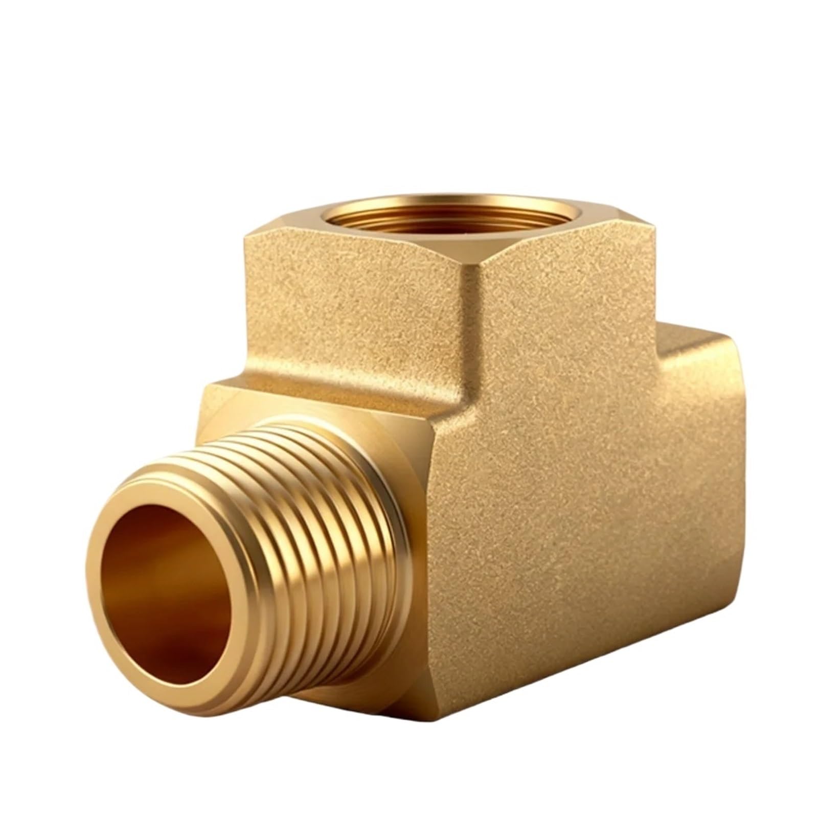 Epaknhgd Women's Npt F-F-M 1Pc 3-Ways Brass Pipe Plumbing Fitting Connector Water Gas Oil