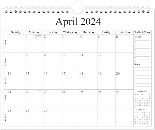 Miniatura 1 de Calendario 2024-2025  Calendario de pared 2024-2025 de enero de 2024 a junio de 2025, calendario de 18 meses con papel de primera calidad,