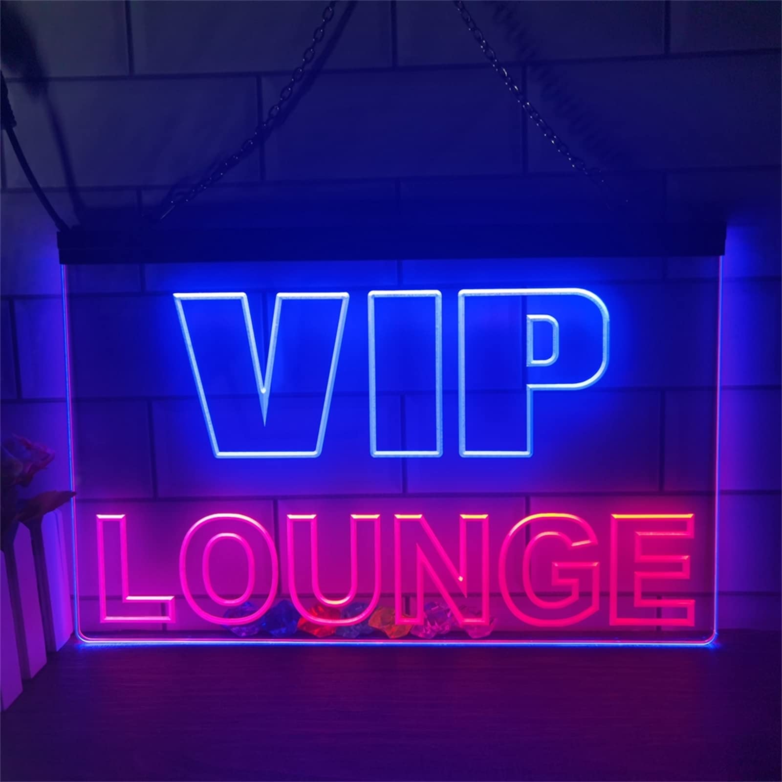 Amazon.co.jp: VIP ラウンジ LED ネオンライト、ナイトクラブバー 