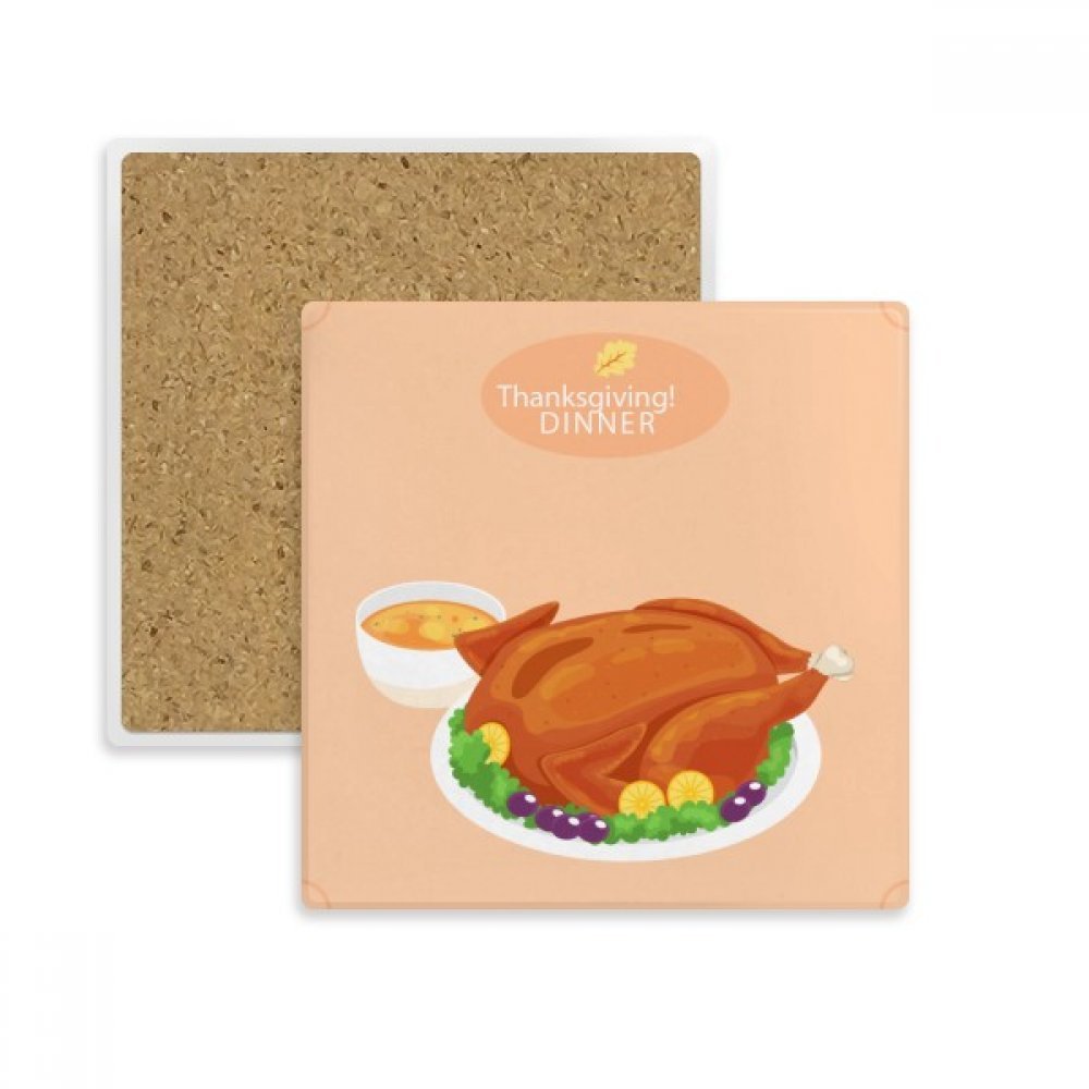 Coaster Tasse en Pierre Cadeau Idéal Thanksgiving Motif Heureux Jour