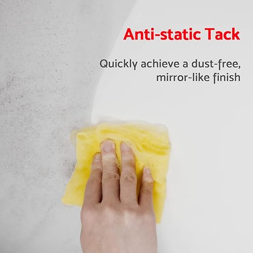 Miniatura 8 de S&F STEAD & FAST Pintores de tela adhesiva para carpintería, pintura, trapo pegajoso para automoción, metal, lijado, limpieza, polvo, manchas, 18 x