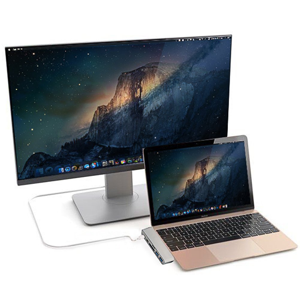Amazon | USB Cハブアダプター、アダプター 2016/2017 MacBook Pro 13