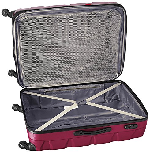 Image of Samsonite Omni PC Hardside Expandable Luggage with Spinner Wheels, Radiant Pink, 3-Piece Set (20 /24 /28), Omni Pc Hardside Expandable Luggage With Spinner Wheels