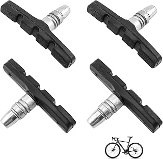 2 Pares Pastillas de Freno para Bicicleta, Pastillas de Freno V-Brake 70mm, Zapatas Profesionales para Bicicleta de Montaña, Bloques de Freno de Alta Durabilidad, Compatibles con Bicicletas BMX, MTB