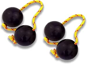 Lapensée パチカ(アサラト) 打楽器 シェイカー 民族楽器 2個セット パティカ マラカス パーカッション 趣味 (黒)