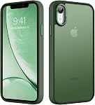 DUEDUE for iPhone XR Case Matte Translucent Frosted Slim Cover for iPhone XR Protective Shockproof Anti-Fingerprint Anti-Scratch Phone Cases for iPhone XR 6.1 inch, Green