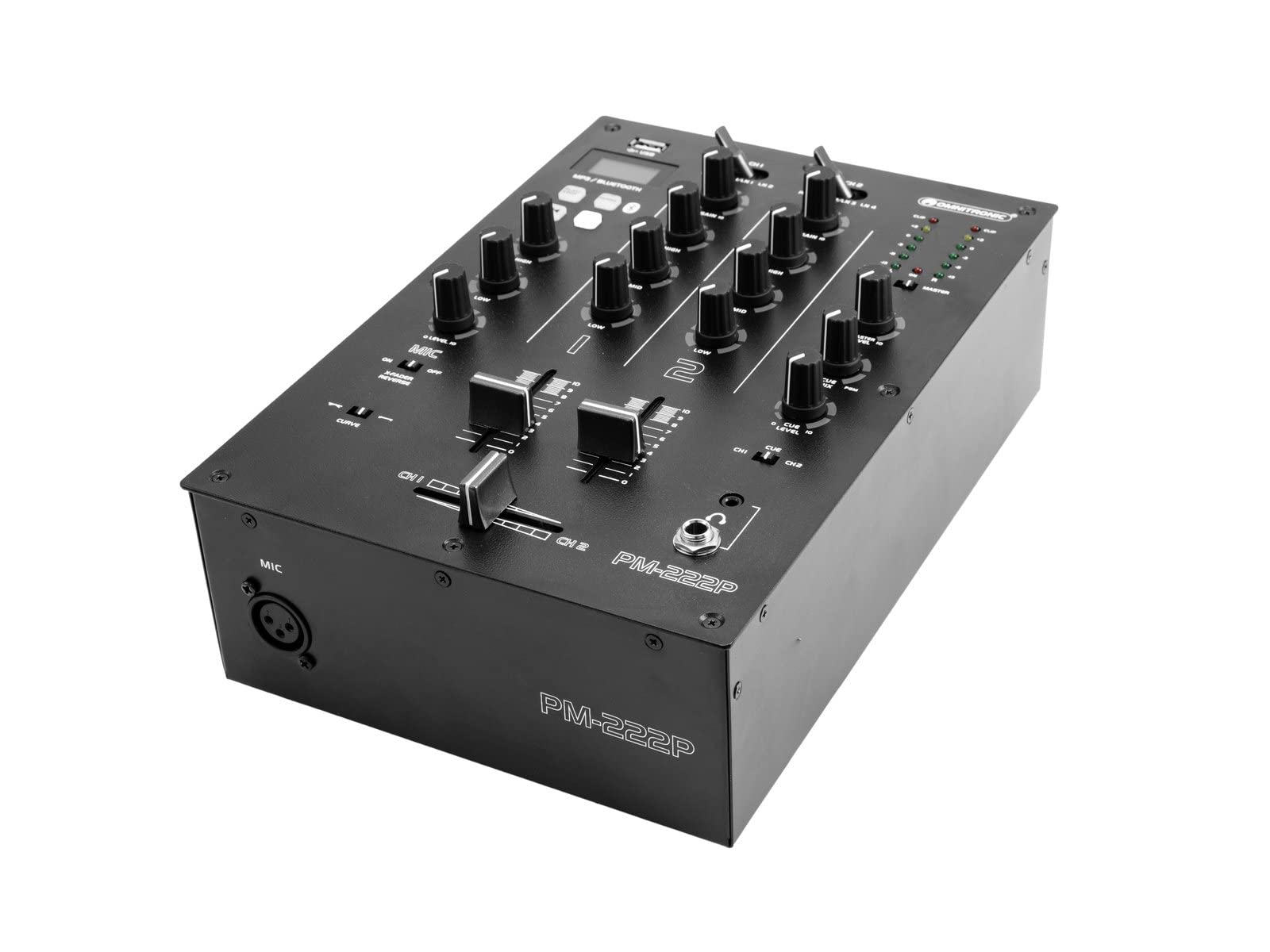 Omnitronic PM-222P 2-Channel Mixer with Media Player