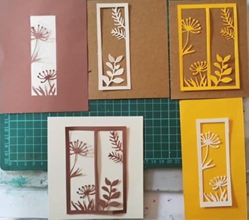 Miniatura 8 de 2 troqueles rectangulares de metal de hojas de flores, hojas de flores, plantillas de corte de boda para manualidades, álbumes de recortes, fotos,