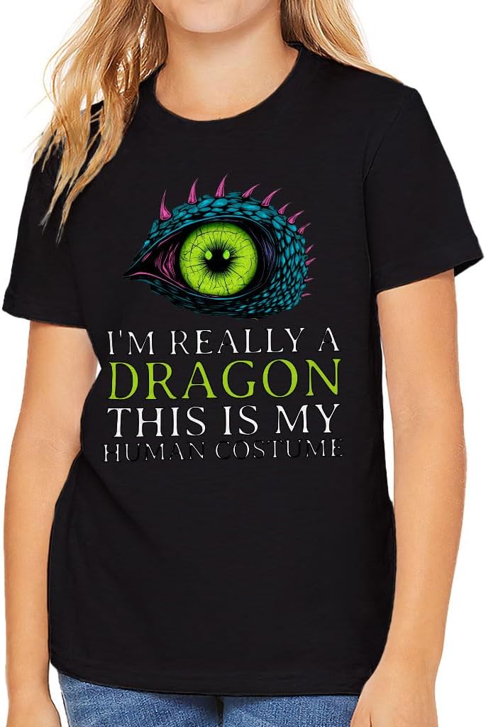 I'm Really a Dragon Kids' T-Shirt - Dragon Themed Gifts - Gift for Girls