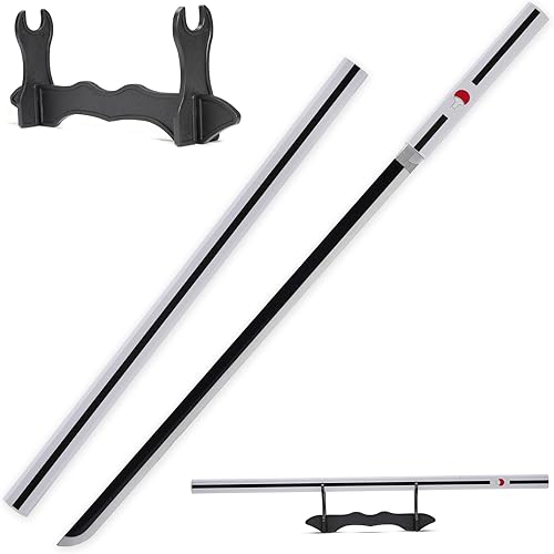 Espada de anime de chokuto de hoja fría Katana con logotipo de Uchiha de 39 pulgadas Espada de cosplay