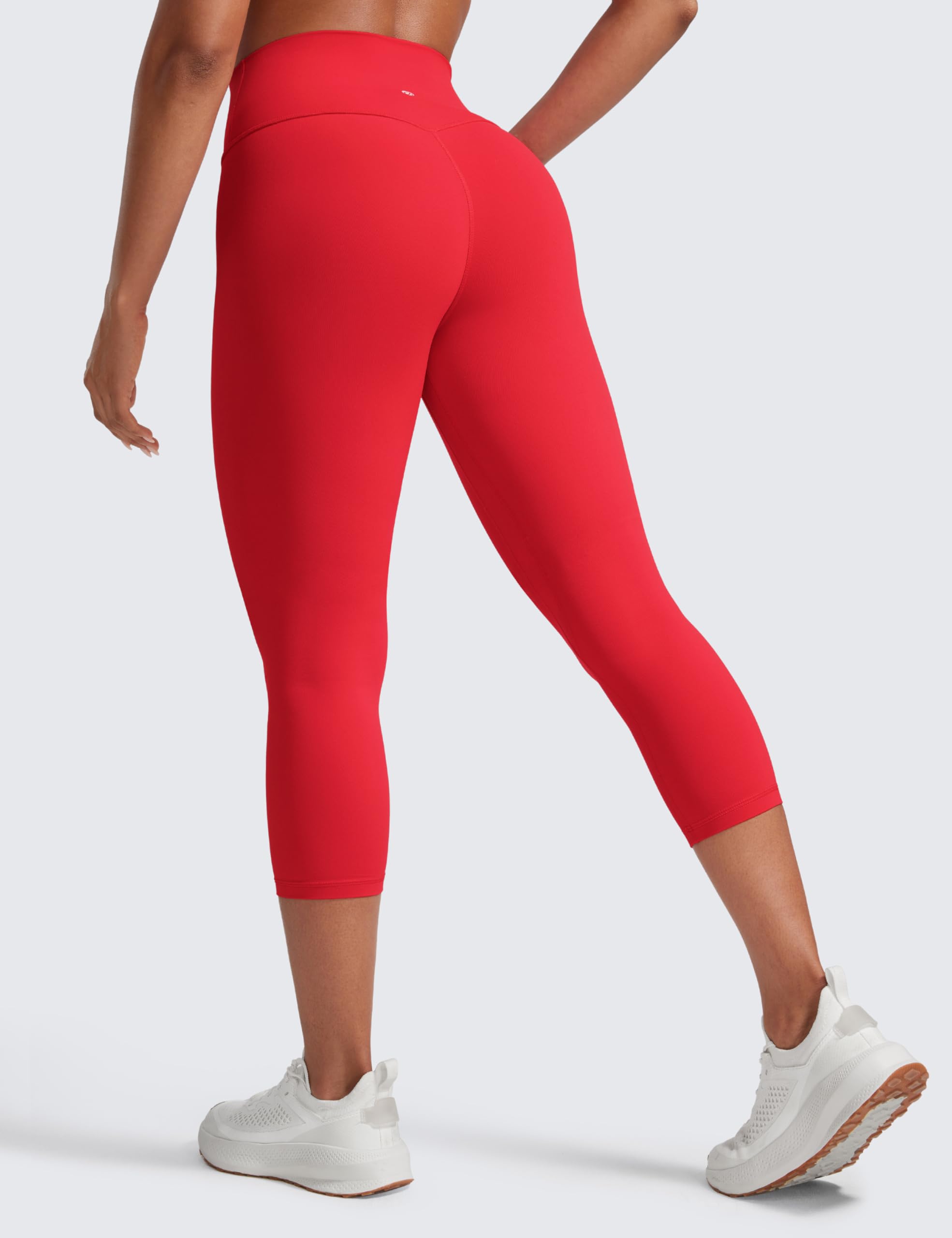 CRZ YOGA Donna Butterlift A Vita Alta Capris Leggings da Allenamento 53 cm- Palestra Atletico Pantaloni da Yoga