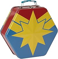 Vista 1 de Capitán Marvel Tin Tote Insignia en forma [avail 4/2019]