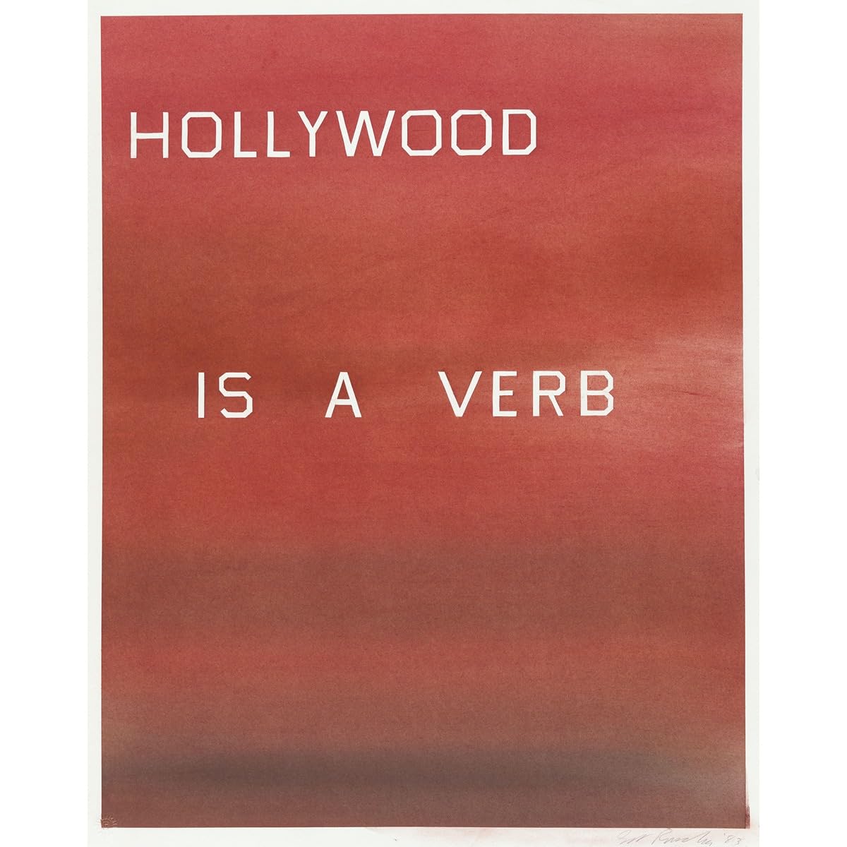 Impression sur toile de qualité supérieure Edward Ruscha reproduction grand format - 2
