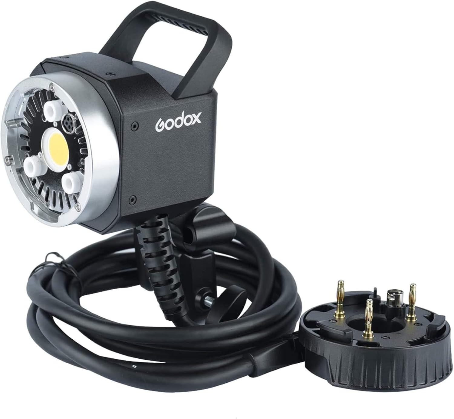 Godox H400P Extension Flash Head for AD400pro, Extend Power Cable for Godox AD400Pro Outdoor Flash Strobe, with Handheld Grip and Extra Light Head, Easy Install Godox H400P Extension Flash Head for AD400pro, Extend Power Cable for Godox AD400Pro Outdoor Flash Strobe, with Handheld Grip and Extra Light Head, Easy Install