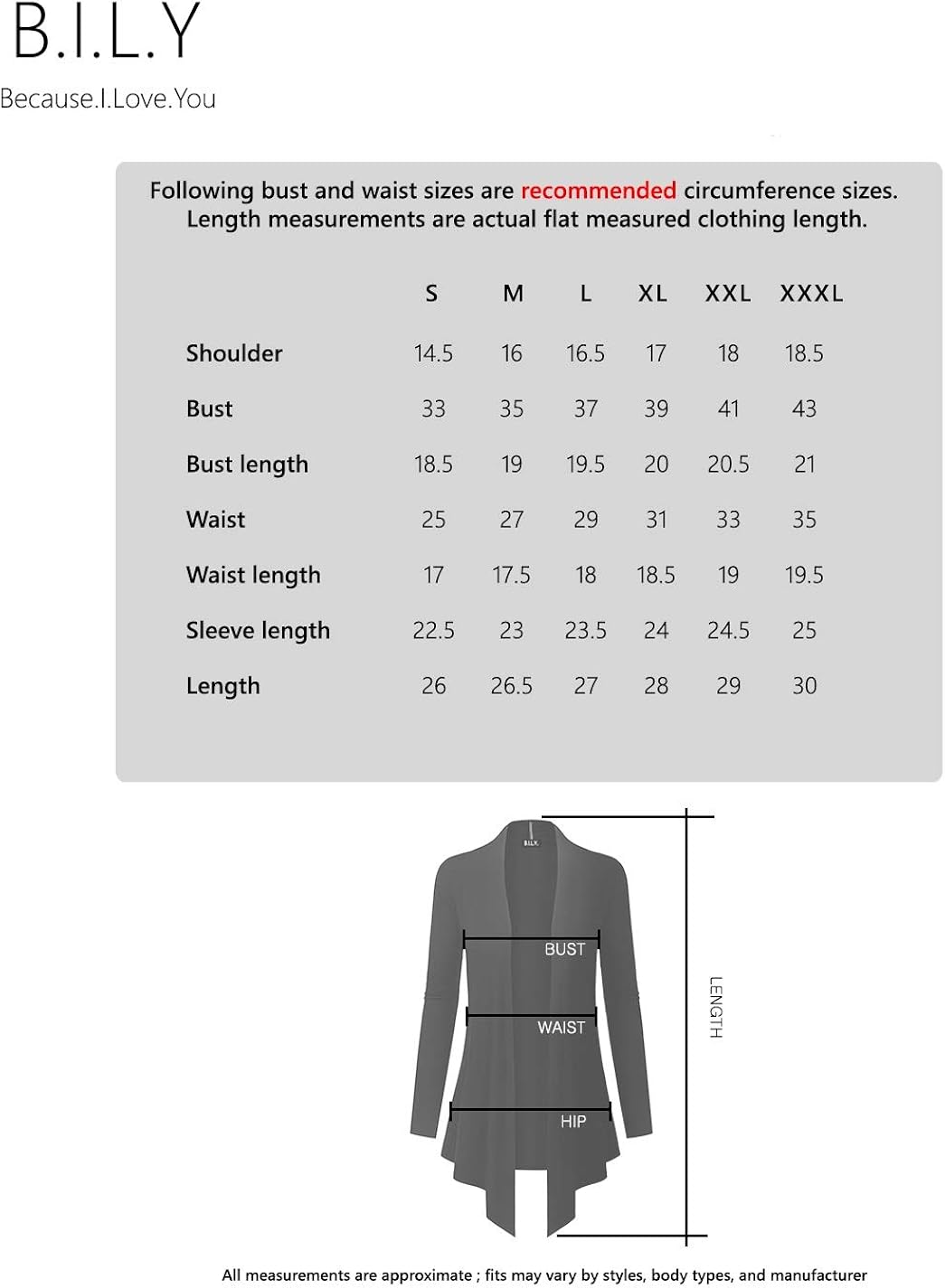 BH B.I.L.Y USA Women's V-Neck Button Down Long Sleeve Soft Classic Knit Cardigan